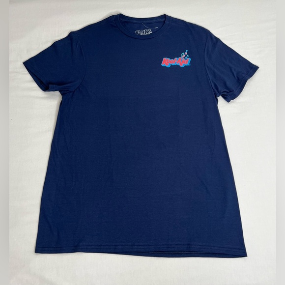 Kool-Aid Mens Kool Aid Retro Jammers Oh Yeah! Navy Blue Shirt New Size M - Picture 1 of 6